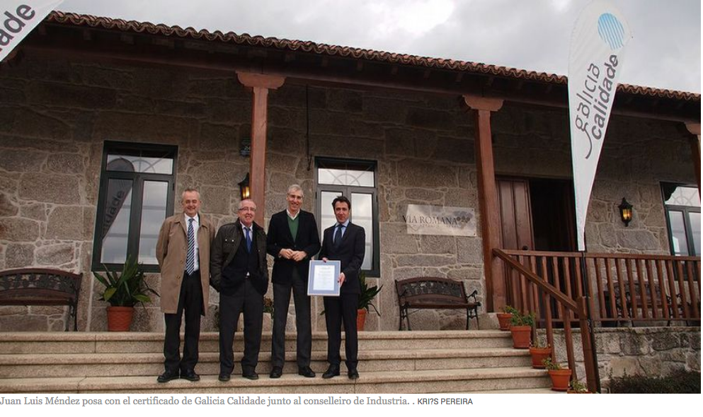 Vía Romana receives the distinction of Galicia Calidade